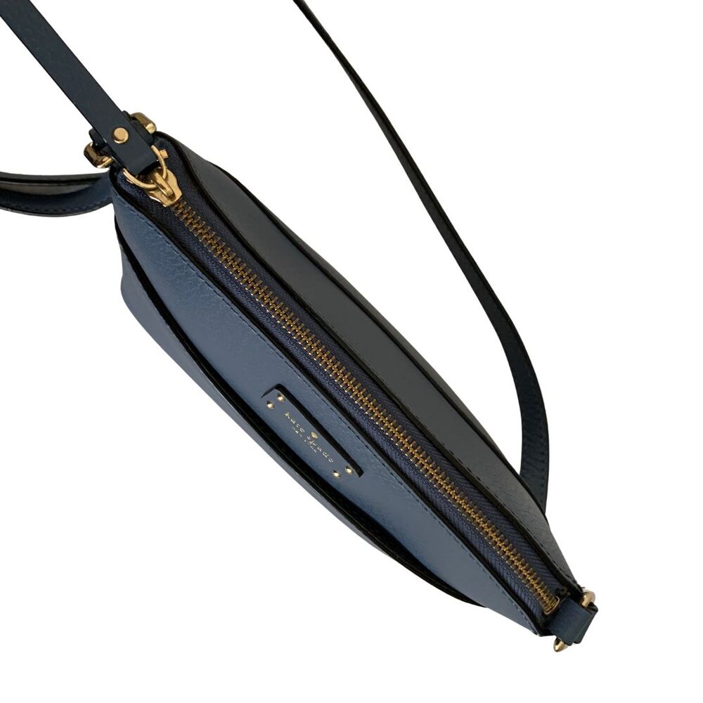 Kate Spade Smoky Blue Crossbody Bag Adjustable Strap Front Pocket - Picture 6 of 10